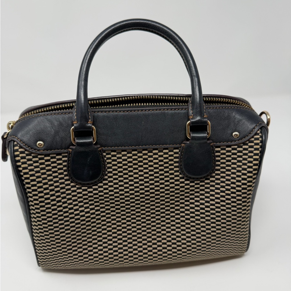 Coach Black and Cream Mini Satchel - Picture 6 of 8